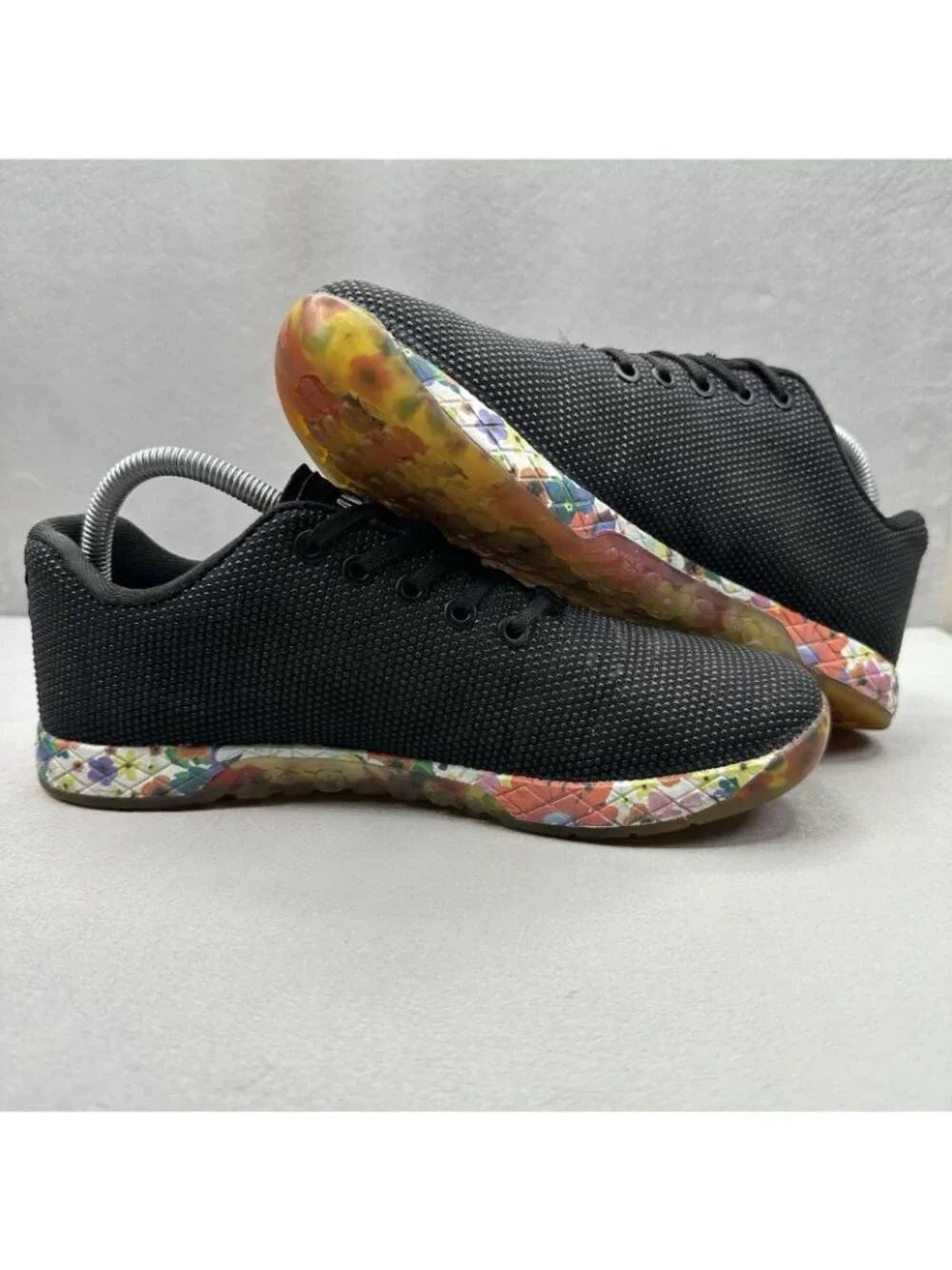 NOBULL Outwork Womens Size 9.5 Shoes Black / Daisy Training CrossFit Gym Workout